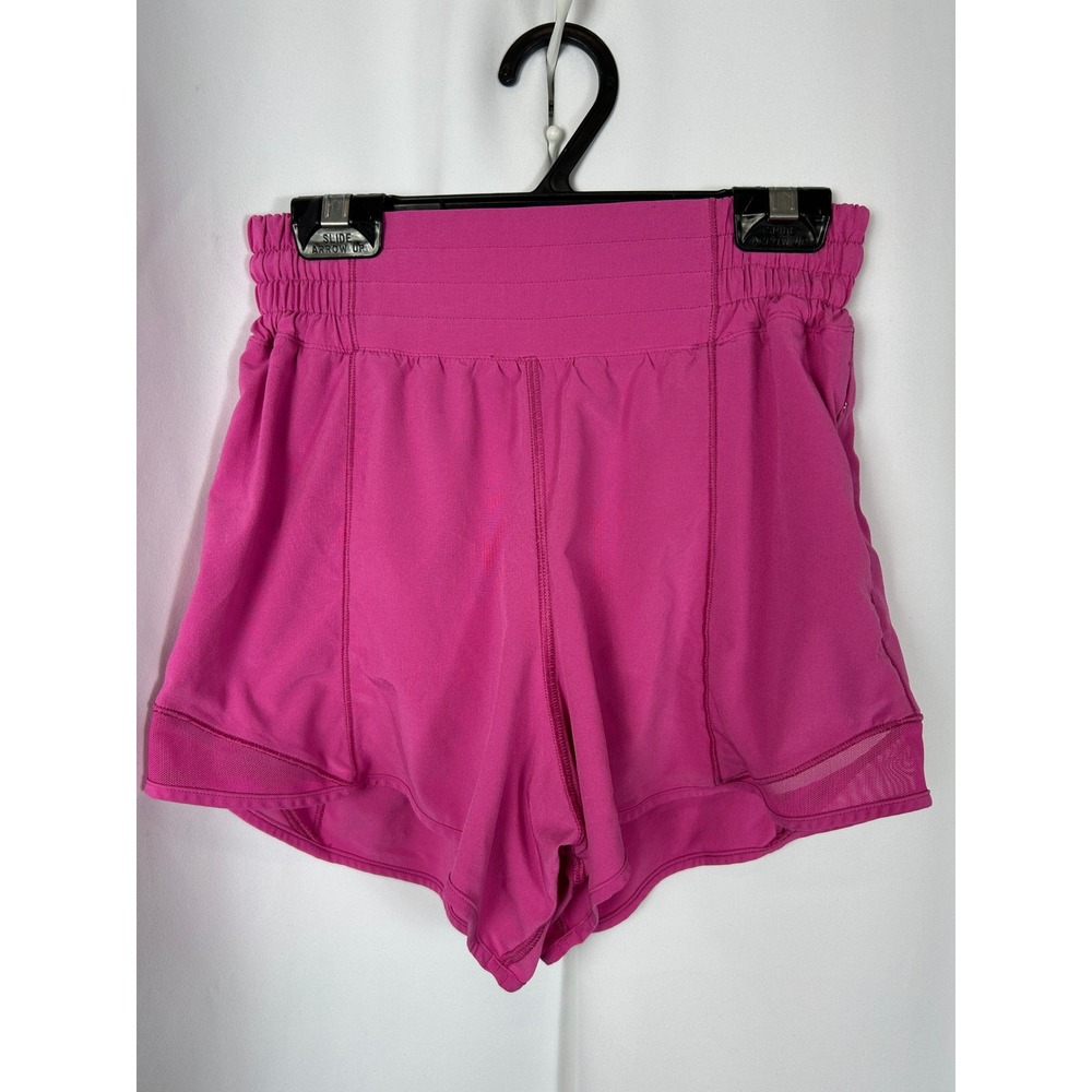 Lululemon Hotty Hot High-Rise Lined Shorts Pink Athletic Running Size 2